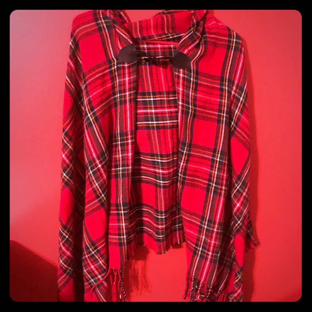 Hooded plaid Shaw
